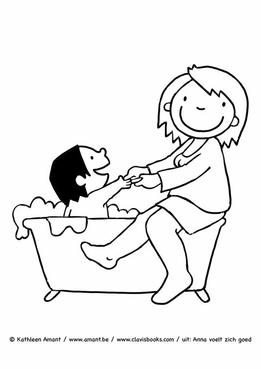 Anna knipt haar nagels