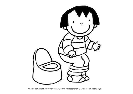 Anna op het potje