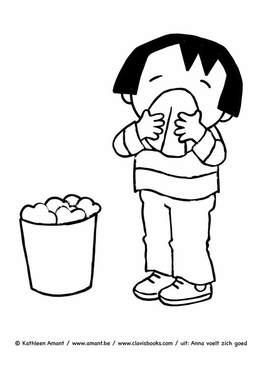 Anna snuit haar neus