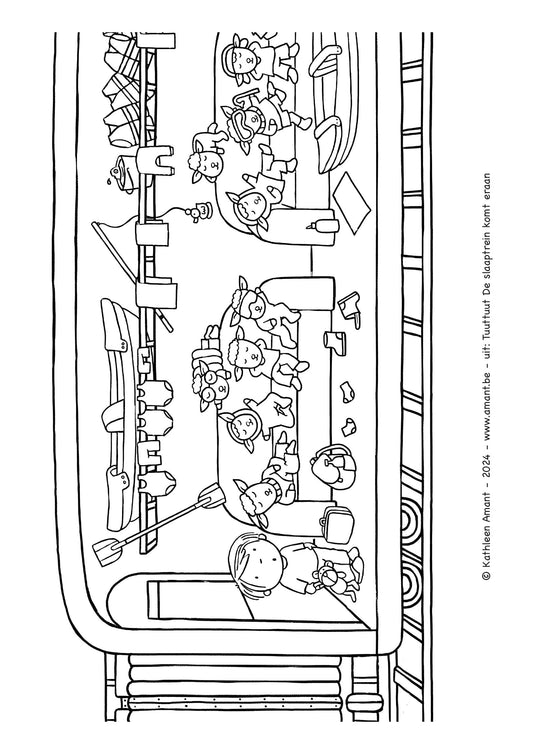 Tuuttuut De slaaptrein schapen