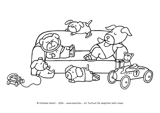 Tuuttuut De slaaptrein honden