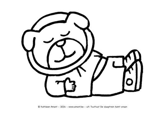 Tuuttuut De slaaptrein hond