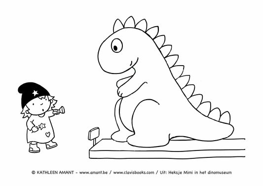 Heksje Mimi in het dinomuseum