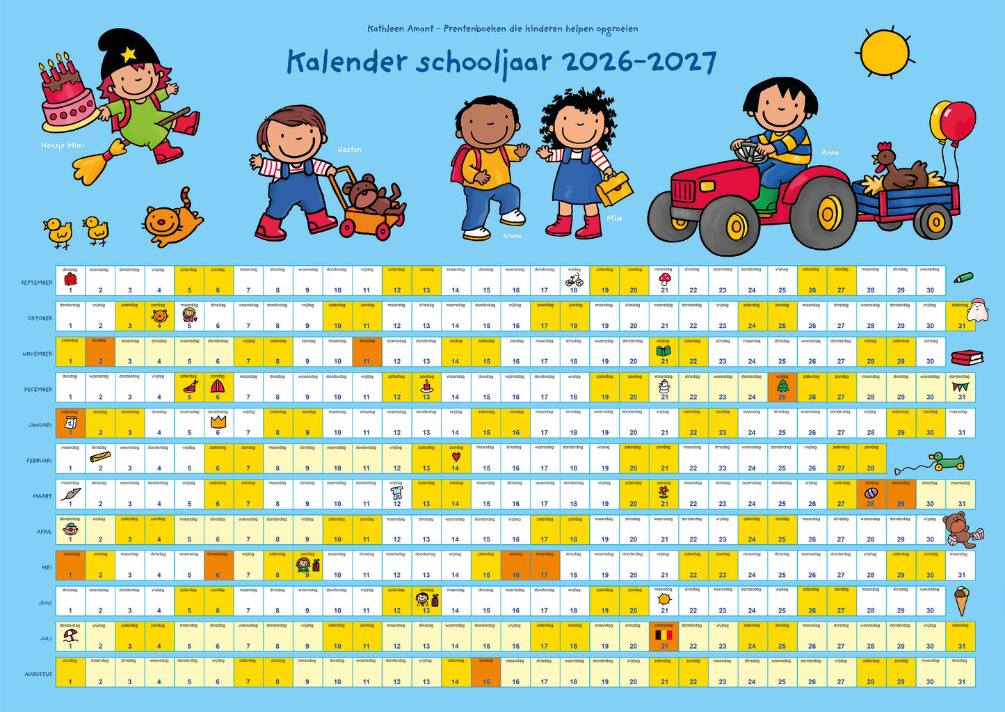 Kalender schooljaar 2026-2027