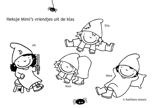 Mimi vriendjes kleurplaat 2