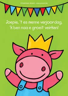 Pakket Oilsjterse verjoordagskortjes