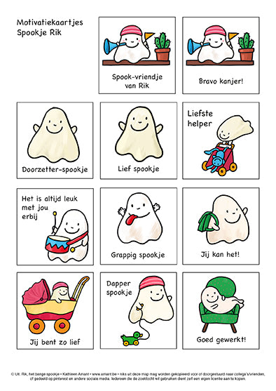 Werkmap + Rik het bange spookje