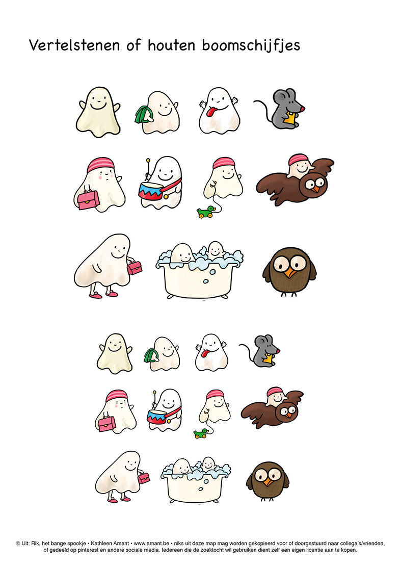 Werkmap + Rik het bange spookje