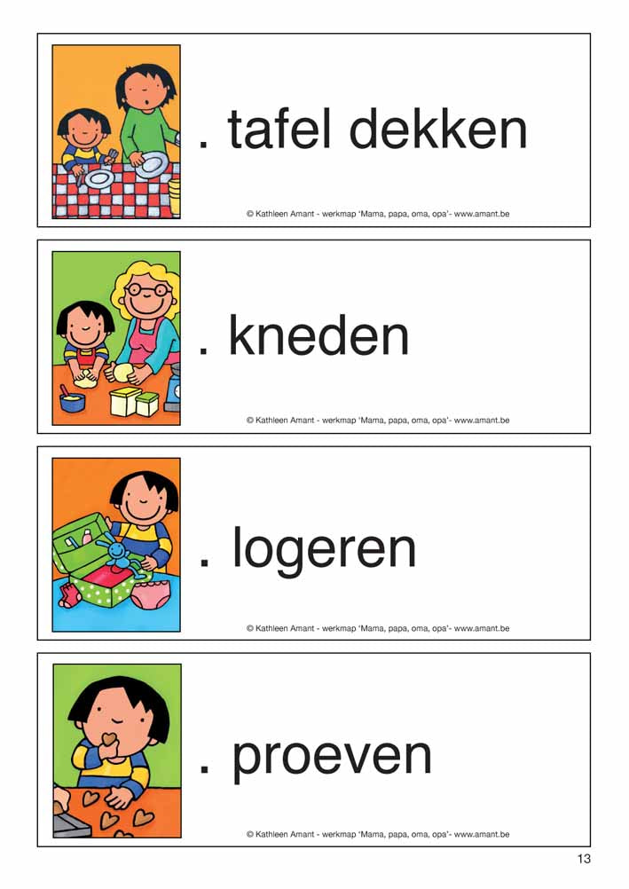 Werkmap: 'Mama, papa, oma & opa'