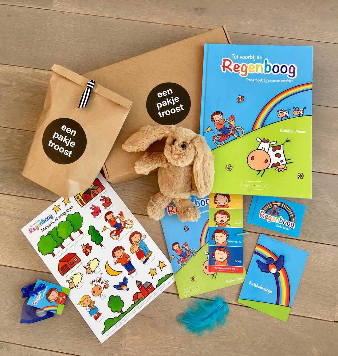 Een pakje troost - troostpakket: Tot voorbij de regenboog