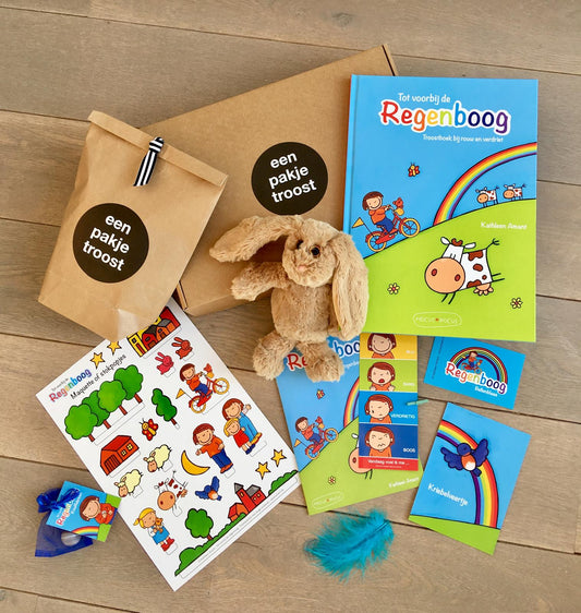 Een pakje troost - troostpakket: Tot voorbij de regenboog