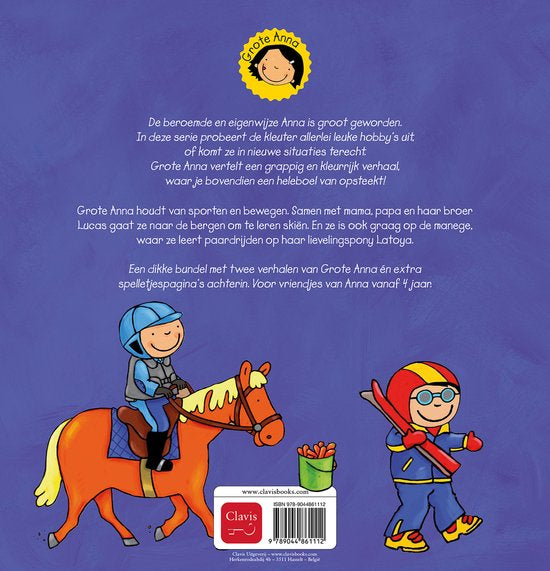 Grote Anna leert skiën ; en Grote Anna leert paardrijden