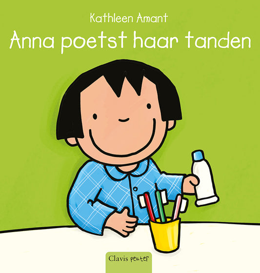 Anna poetst haar tanden