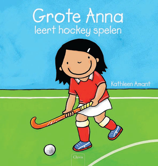 Grote Anna leert hockey spelen