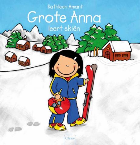 Grote Anna leert skiën