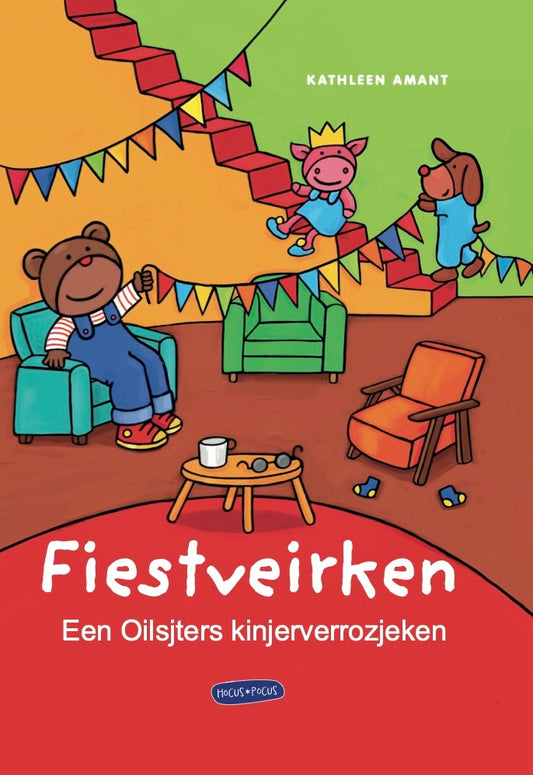Cover fiestveirken - Oilsjters prentenboek van Kathleen Amant