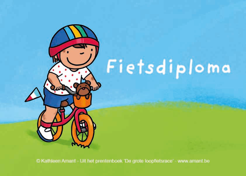 Vlag + fietsdiploma