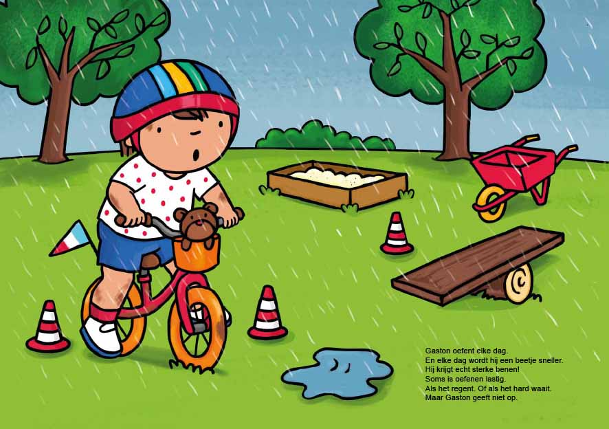 De grote loopfietsrace