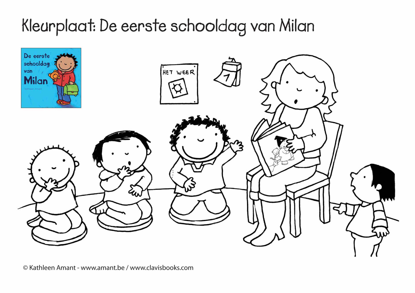 De eerste schooldag van Milan