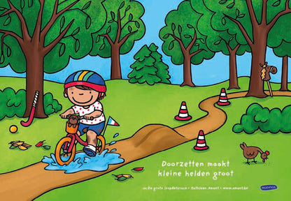 De grote loopfietsrace